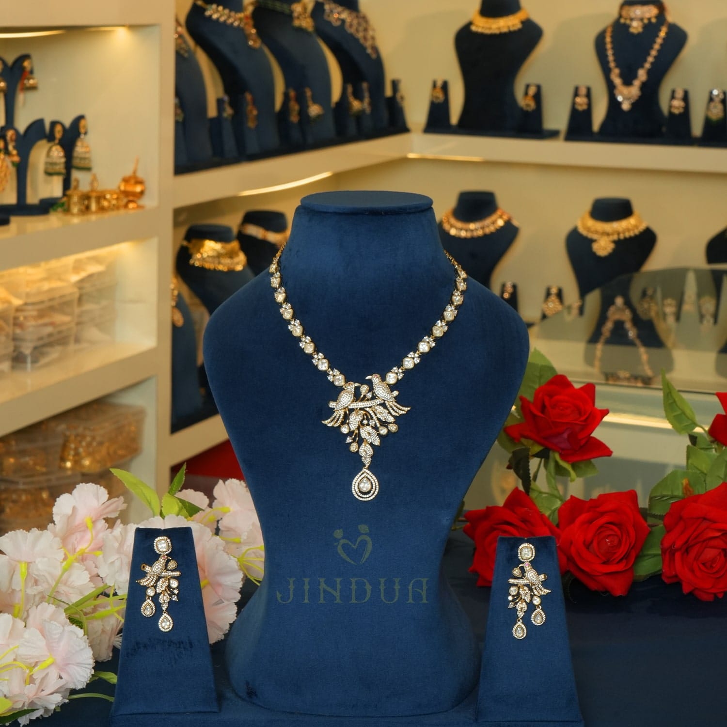 Parul Pearl Mocissaanite Necklace