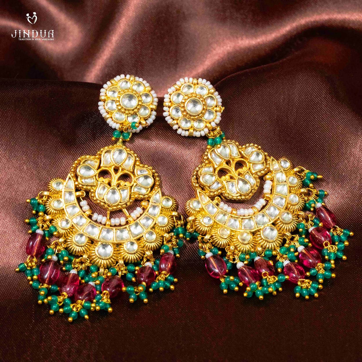 Ruhika-Pacchi Kundan Earrings