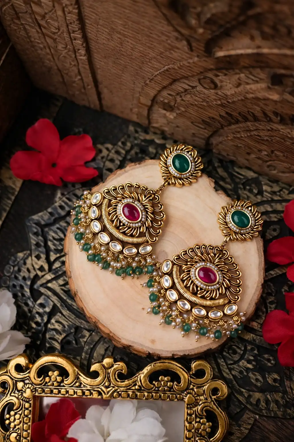 Rani kundan Earring