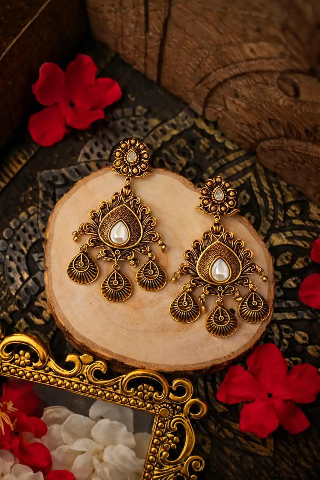 Surya kundan Earring