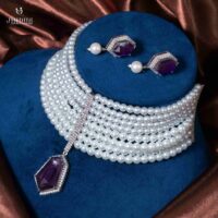 Anantika Glow-Ad Silver Necklace