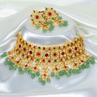Vaani-Paachi Kundan Necklace