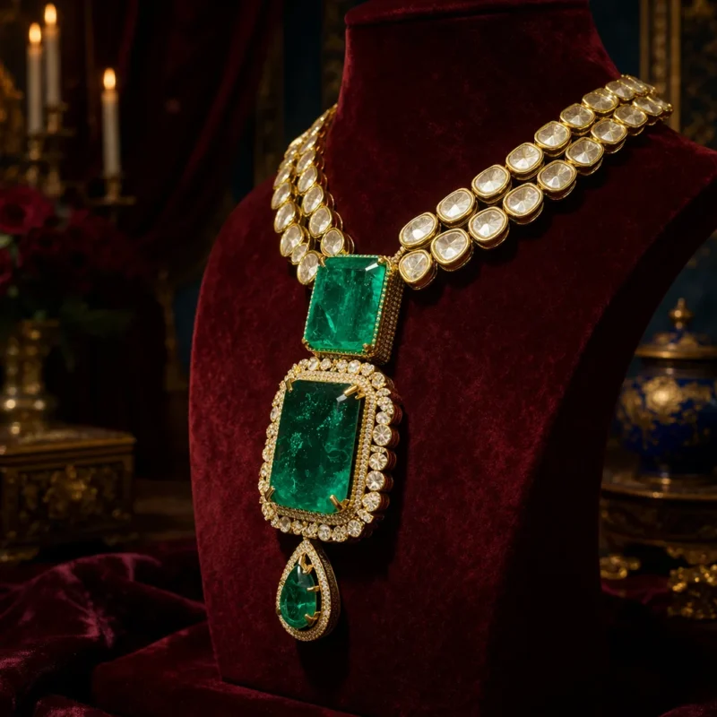 Elanora Sparkle (Green) (2) Elanora Sparkle Necklace