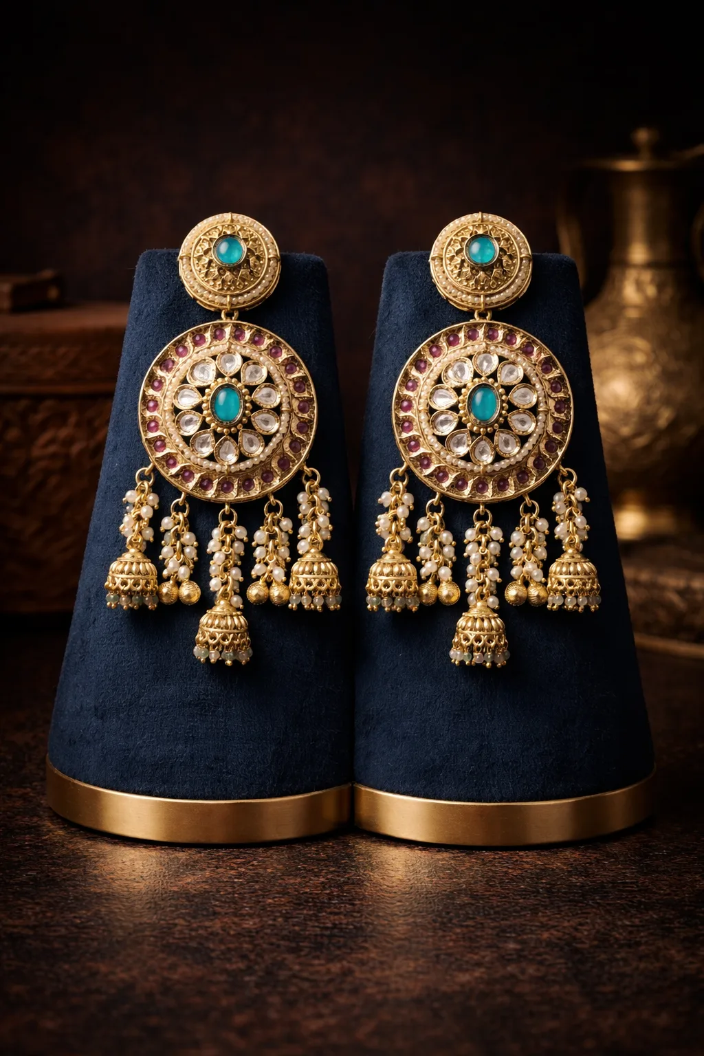 Jewel Pavo Earring