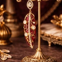 Manohari - Ruby (2) Manohari Earring