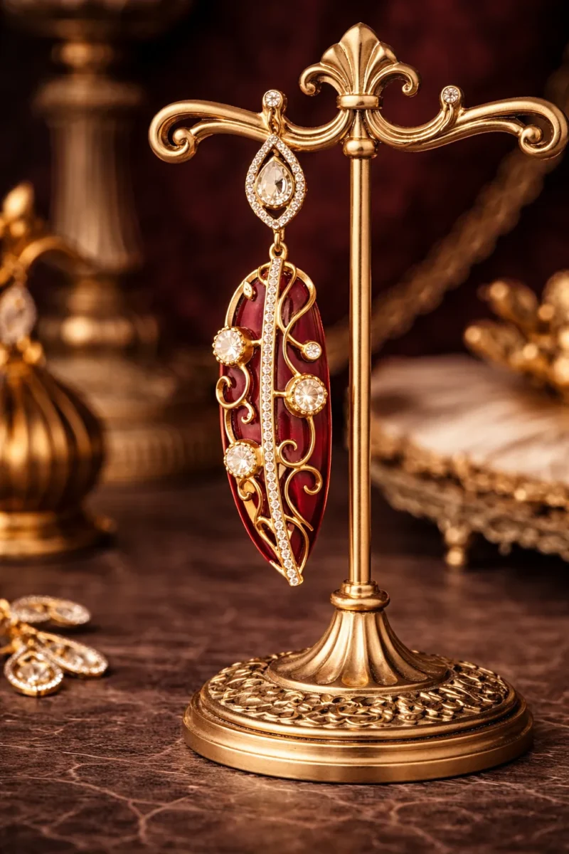 Manohari - Ruby (2) Manohari Earring