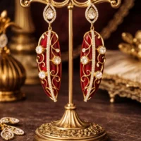 Manohari - Ruby Manohari Earring