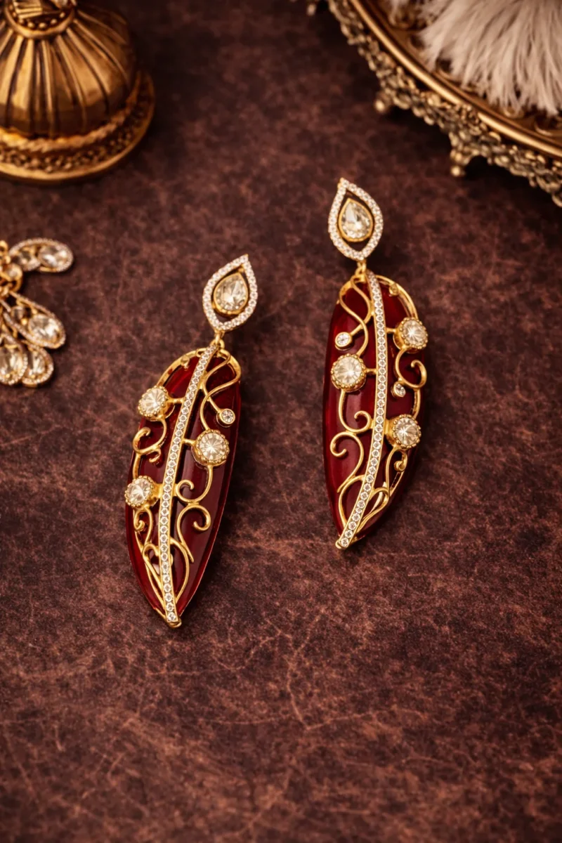 Manohari - Ruby (3) Manohari Earring