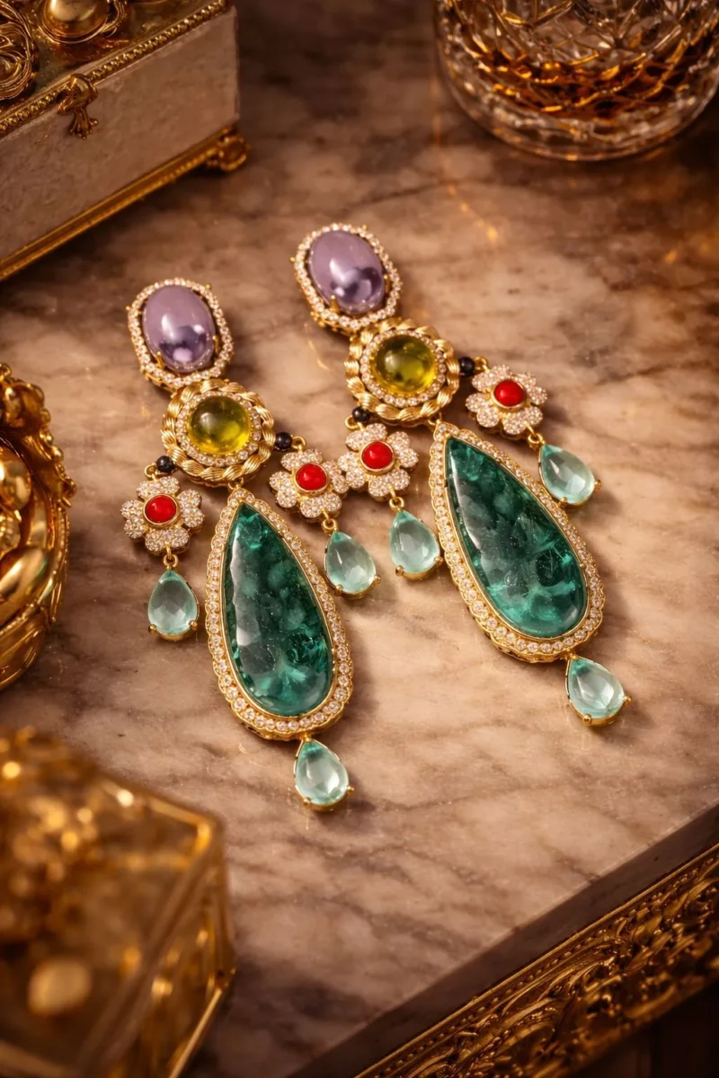 Miraya - Green (2) Miraya Earring